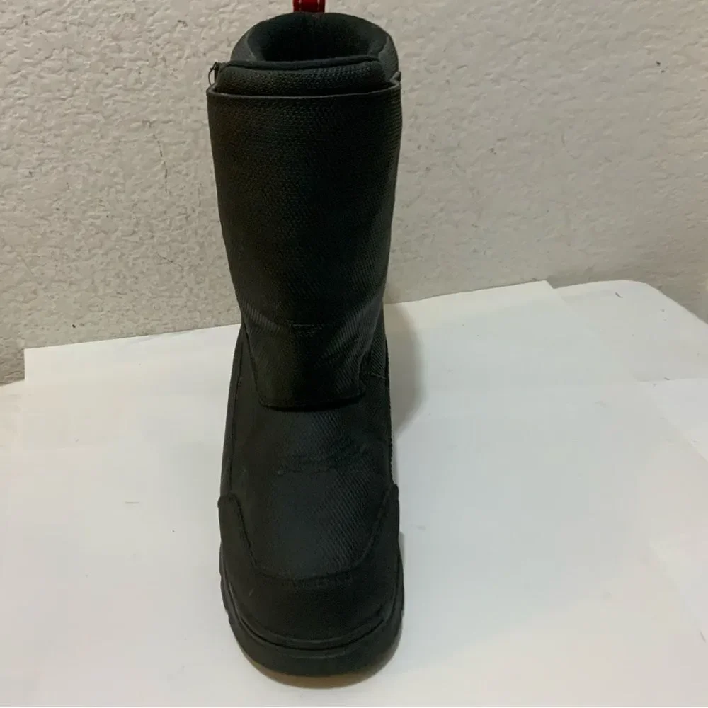LL Bean Youth Unisex Big Kids Northwoods Snow Winter Boots Black Red Size 6